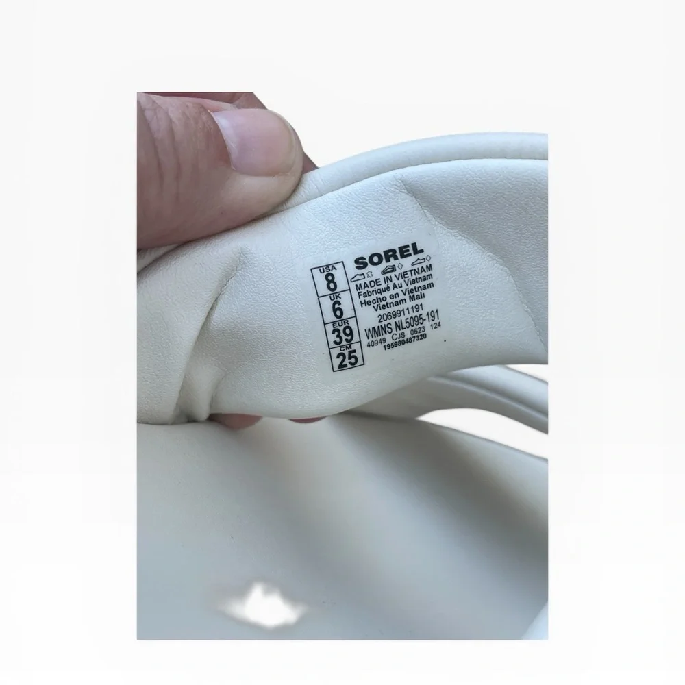 Sorel Ona Streetworks‎ Slide Sandal, Off White, Size 8, NWOT